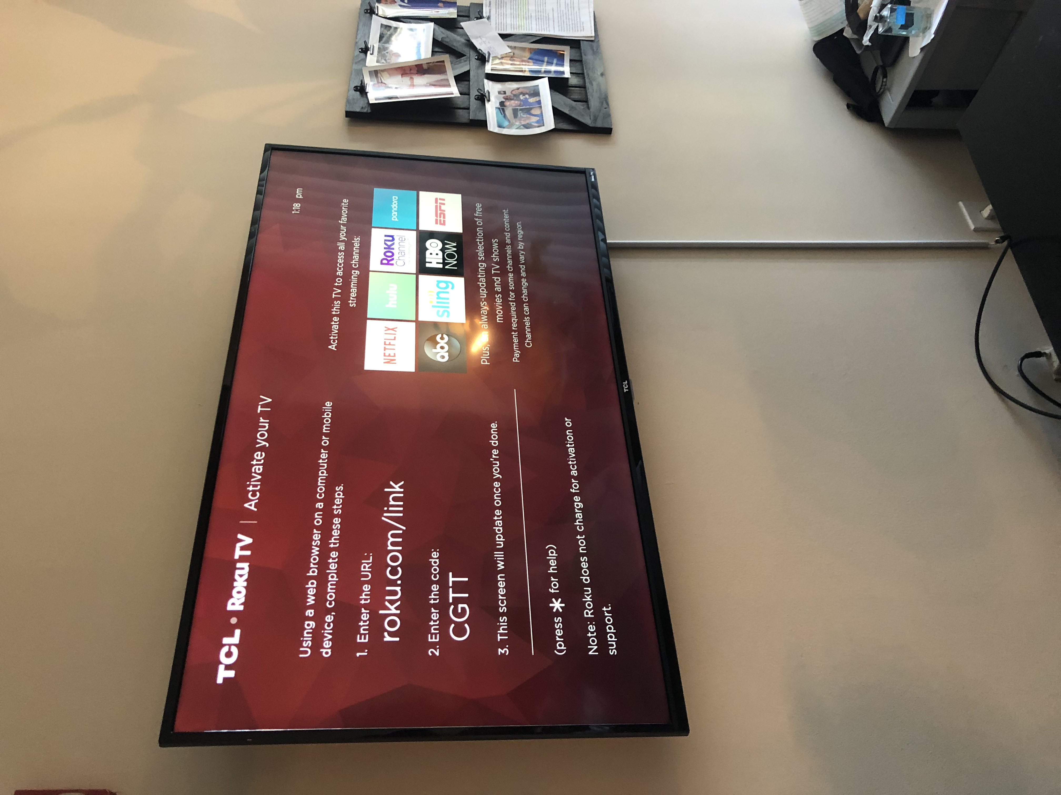 Fixed TV mounting on drywall wall in living room, Charlotte NC