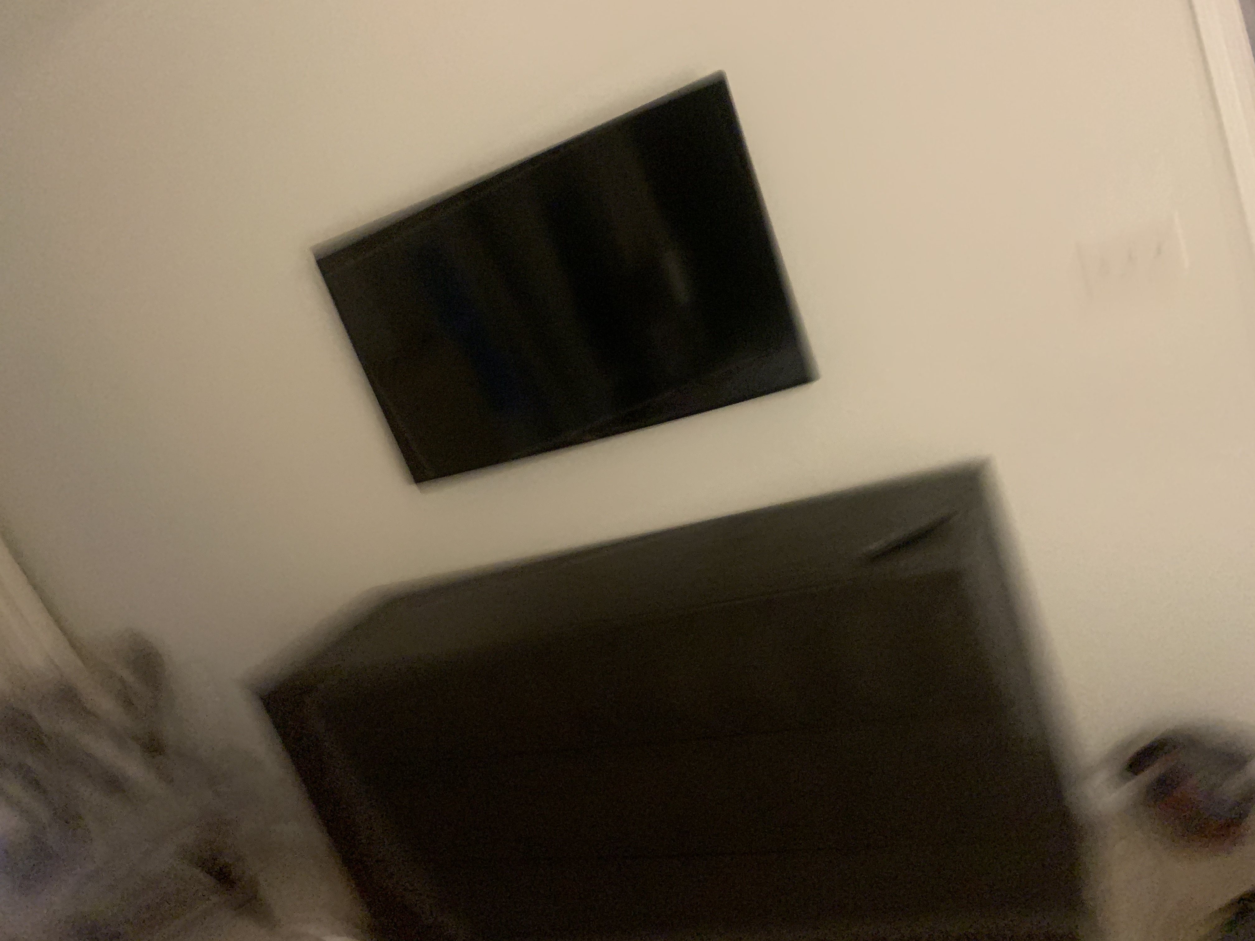 Tilting TV mounting on drywall wall in living room, Charlotte NC