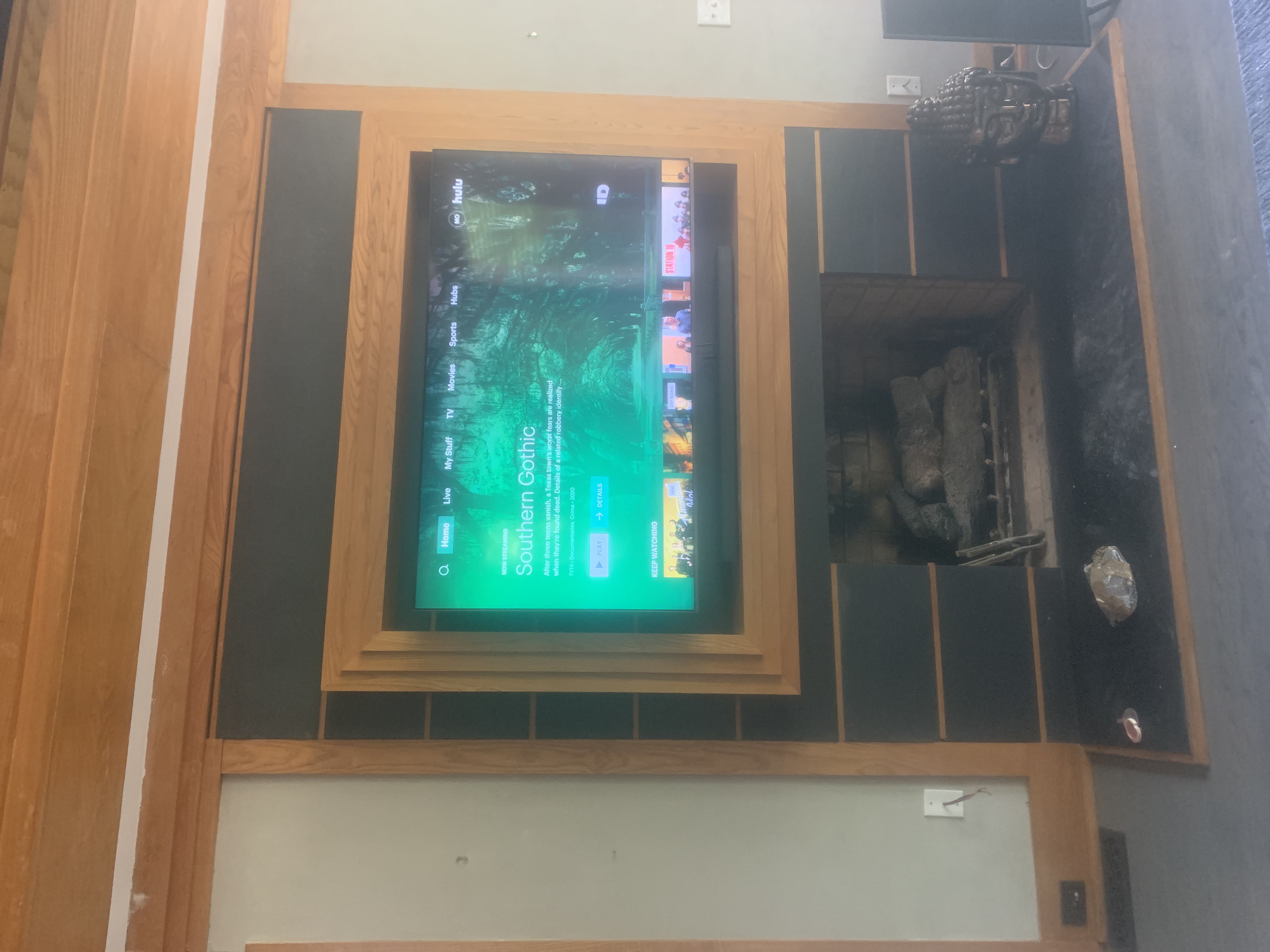 Fixed TV mounting on drywall wall in living room, Columbia SC