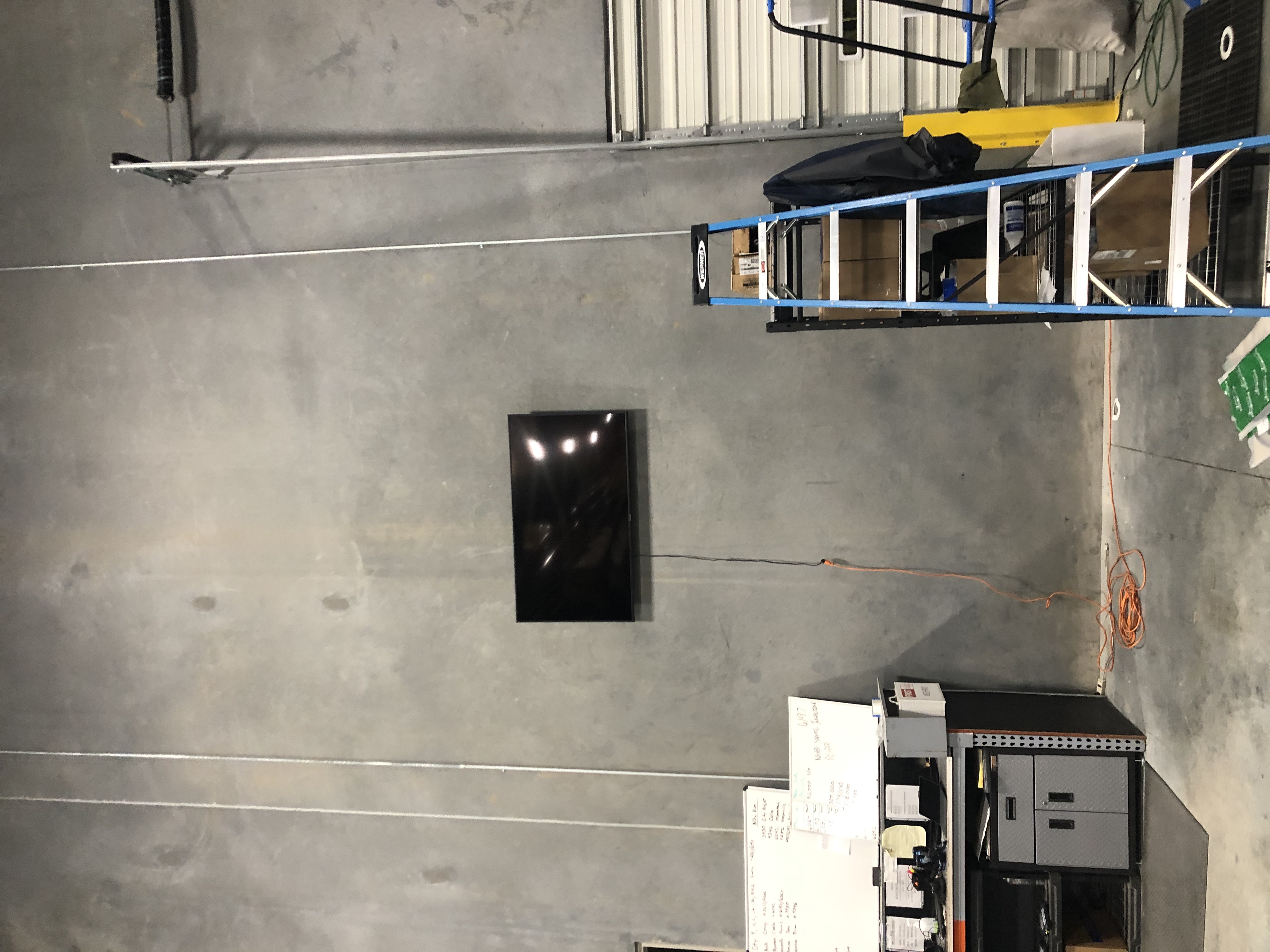 Fixed TV mounting on drywall wall in living room, Charlotte NC