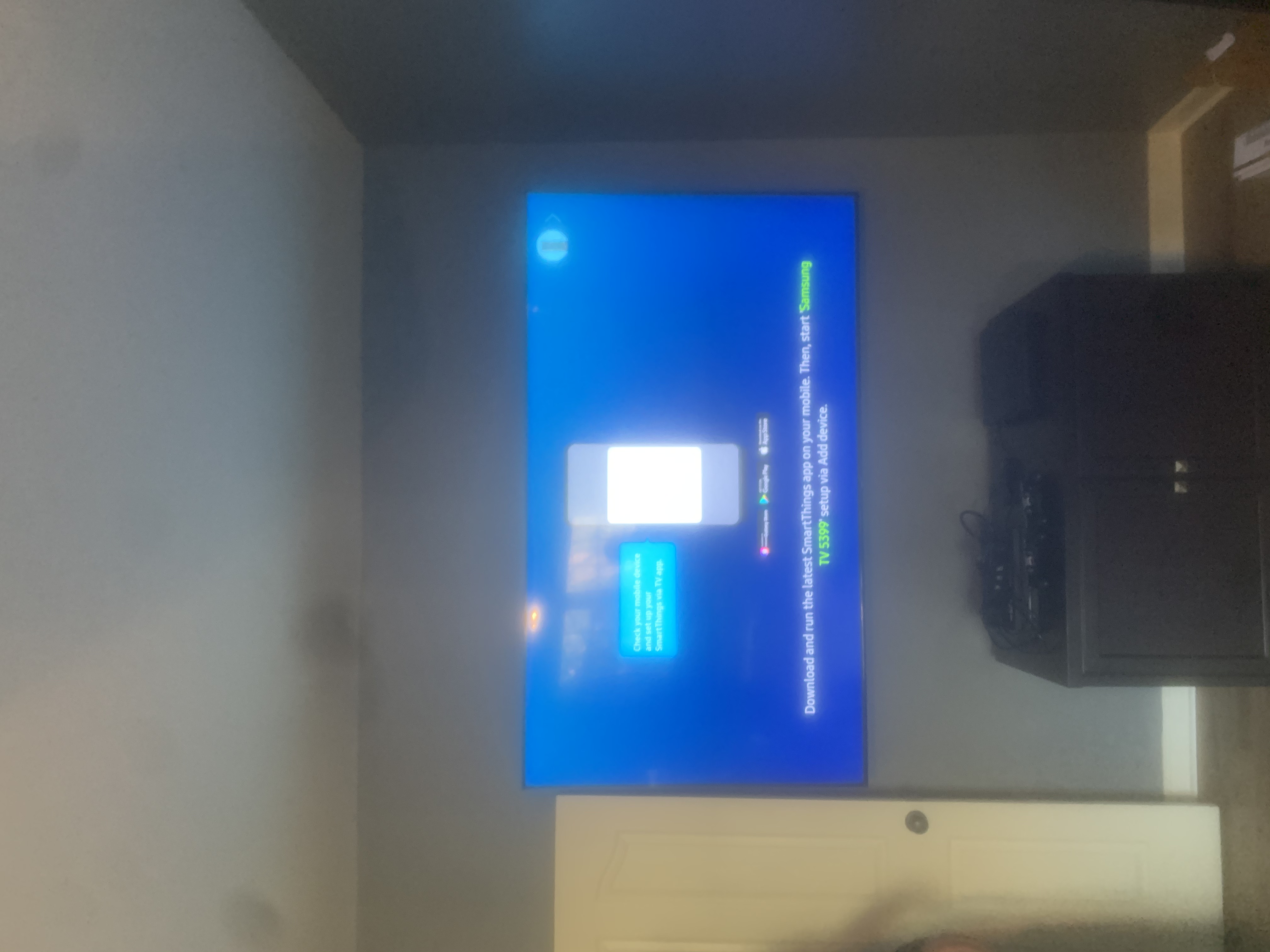 Fixed TV mounting on drywall wall in living room, Charleston SC