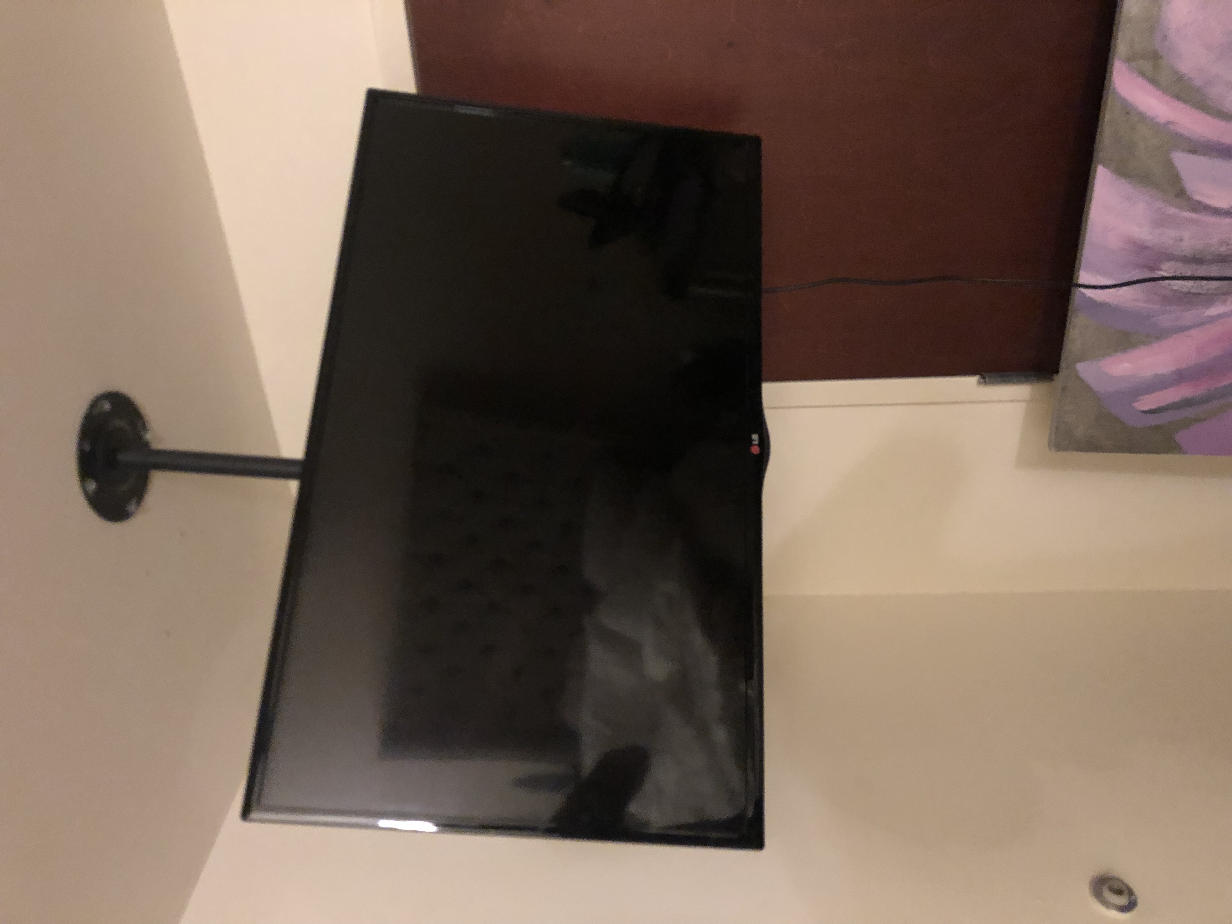 Fixed TV mounting on drywall wall in living room, Columbia SC